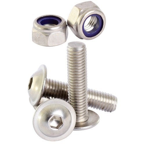 M8 flanged button - m3,