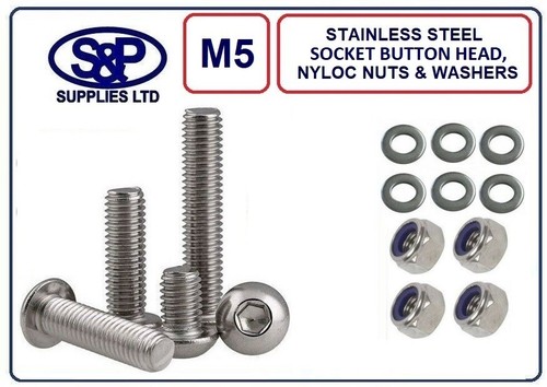5mm stainless steel - m5, /