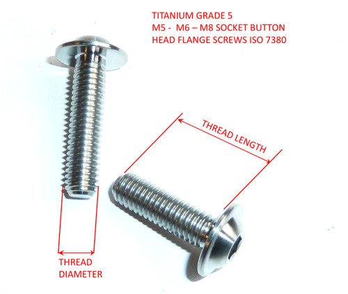 Titanium socket - m5, m8