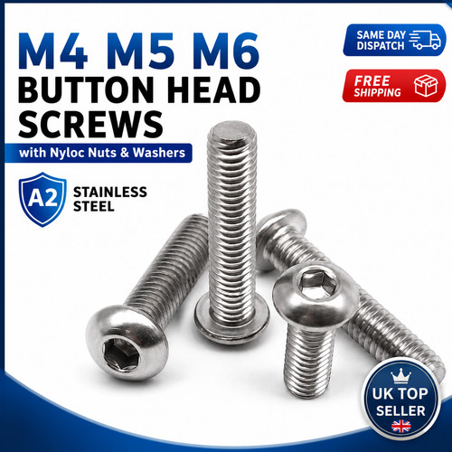 Button head screws - m6,