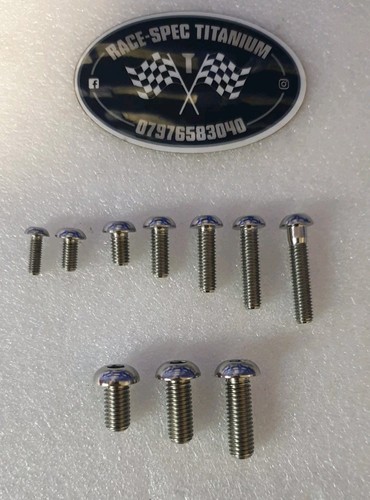 M8 titanium button - titanium,