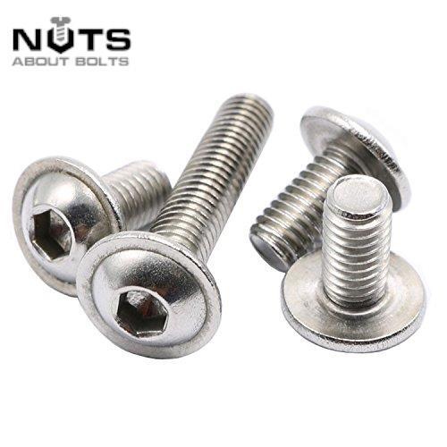 M8 flanged button - m4,
