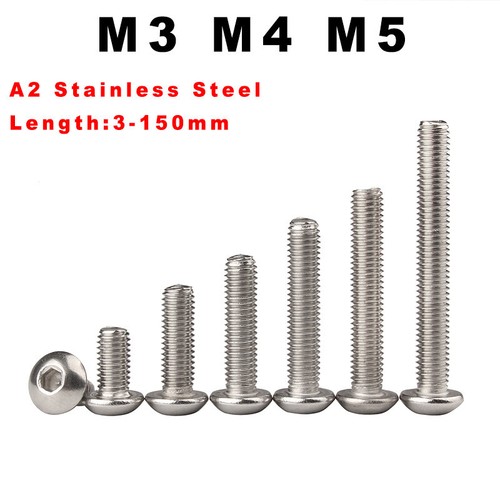 Button head screws - m4, m5