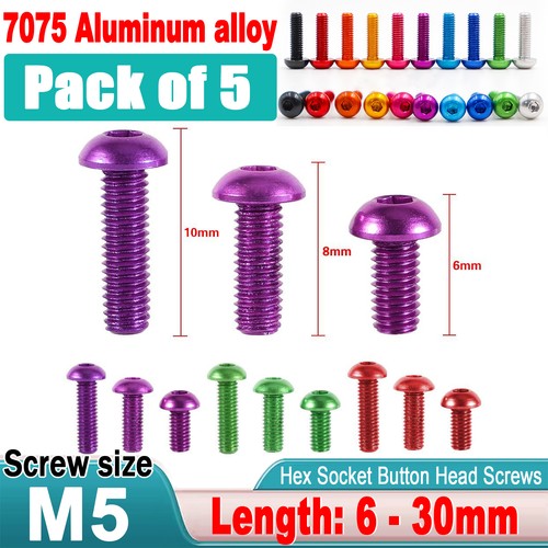 Button head screws aluminum - m5,