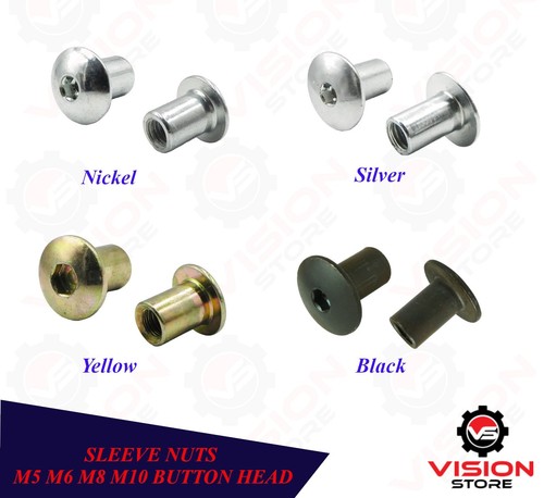 Sleeve nuts m8 - m8, m10
