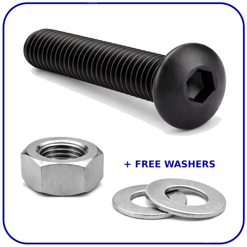 Button head screws and nuts - button,