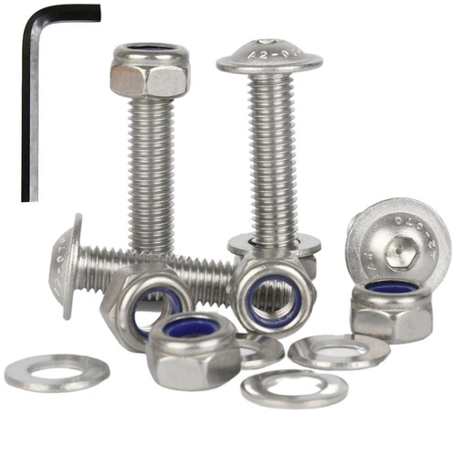 M8 flanged button - m5, m6