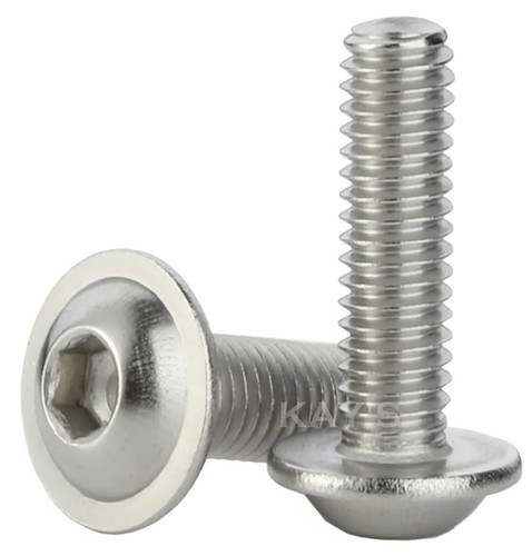 M8 flanged button - m3,